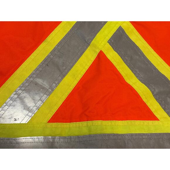 Helly Hansen Work Wear Jacket Medium Neon Orange yellow reflective 3M class 2 - Picture 8 of 8